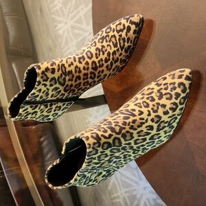 Clarks Leopard Print Ankle Boots